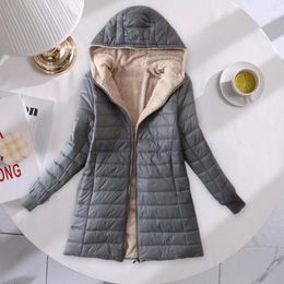 Women's Jackets Stylish Winter Jacket Slim Keep Warm Casual Wear Women Fashion Hooded Coat Clothing