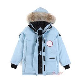 Canda Men's Down Puffer Jacket Geese Designer Winter Slim Fitting Mens and Womens Zippered Plush Hat Fashion Goose Warm 4 ETQV