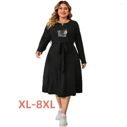 Plus Size Dresses 4xl 5xl 6xl 7xl 8xl Formal For Women Love Print Vestidos Para Mujeres Evening Cocktail