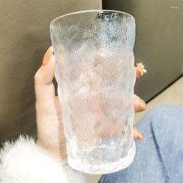 Wine Glasses Glacier Pattern Glass Nordic Restaurant Juice Cup Bubble Water Coffee Bark Beer Set CL102805