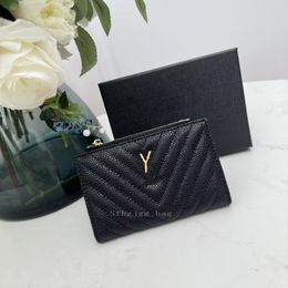 Black wallet With Dust Bags and Box Womens Men women KEY POUCH Designers Fashion handbag Women Mens Credit Card Holder Coin Purse Luxurys Wallet Bag Y40