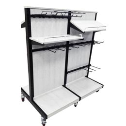 customized Double-Sided Display Rack Shelves Heavy Duty Supermarket Shelving Multi-Style Supermarket