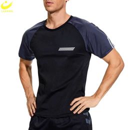 Saunat Shirt For Men Sweat Top Weight Loss Suit Slimming Jacket Body Shaper Fat Burner Sport Workout Fiess Gym Exercise