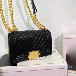 Bag Crossbody Vintage Fashion Flap Designer Women Caviar Quilted Shoulder Silver Chain Classic Small Handbag