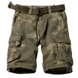 Men's Shorts Camouflage Male Military Clothing Style Army High Quality Mens Cargo Cotton Multi Pockets Breeches Bermuda