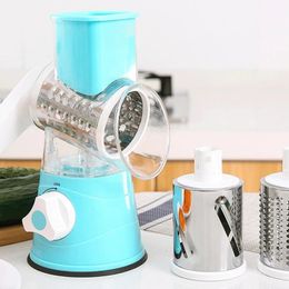 Fruit Vegetable Tools 4 In 1 Vegetable Cutting Artifact Hand Shredding Slicer Circular Cutter Rotary Grater Masher Drum Vegetable Cutter Kitchen Tool 231207