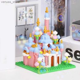 Blocks Mini Castle Building Blocks Fairy Tale Castle Church Micro Blocks DIY Toys Bricks Construction Toys for Girls Birthday Gifts R231208