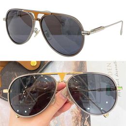 Brand Evidence Metal Pilot Sunglasses Fashion Designer Mens Oval Sunglasses Gold Hardware Bridge Super Aviator Frame Bridge with Logo Womens Vintage Glasses Z2060