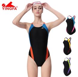 One Piece Swimsuit YINGFA 976 Professional Training Sport Women Swimwear Quick Dry Bathing Suit Female 2103177263004