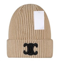 Designer beanie luxury beanie knitwear hat temperament versatile beanie knitted hat warm letter design hat Christmas gift very nice hat N-3