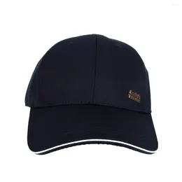 Ball Caps Simple Baseball Cap Adjustable Strapback Outdoor Hats For Men ( Dark Blue )