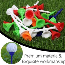 Golf Tees 8m Long Golf Tees Plastic Training Aid Tool Unbreakable Cup Tee Ball Holder Driving Range Accessories Drop 231207