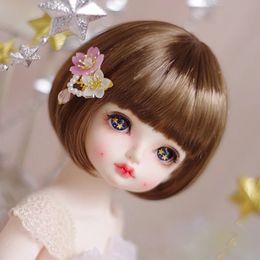 Doll Accessories Arrival 1/3 1/4 1/6 1/8 High Temperature Short Lovely Style Wire Bjd Wig Hair 231208