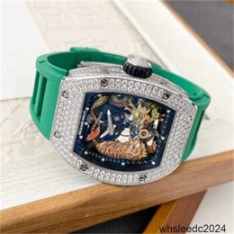 Swiss Wristwatch Richardmill Automatic Watches Richardmill RM50-01 Dragon Tiger Tourbillon Limited Edition Men's Fashion Leisure Sports Watch HB44