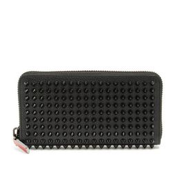 Top New Men Women Genuine leather Rivets Purse Studded Wallets Zipper Clutch Candy Color Punk Purse297o