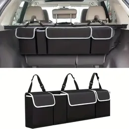Car Organiser High Capacity Boot Back Seat Storage Bag Trunk Pocket Waterproof Box Stowing Tidying Interior Accessories