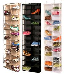 Household Useful 26 Pocket Shoe Rack Storage Organiser Holder Folding Door Closet Hanging Space Saver with 3 Color1921781