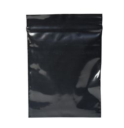 200pcslot 710cm Reclosable Black Grip Seal Plastic Package Bag Retail Self Seal Plastic Zip Lock Pack Bag for Small Gift Jewelry7454723