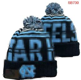 Men's Caps NCAA Alabama Hats All 32 Teams Knitted Cuffed North Carolina Tar Heels Beanies Striped Sideline Wool Warm USA College Sport Knit hat Beanie Cap For Women