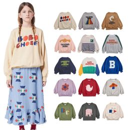 Hoodies Sweatshirts Ins Autumn And Winter Kids Sweatshirts Cartoon Clothing Baby Boys Sweaters For Girls Long Sleeve Pullover Cute Tops 231207