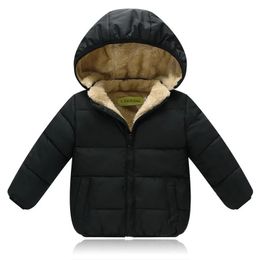 Down Coat Winter Childrens Cotton Clothes Wholesale Plucked and Thickened Baby Hooded Coat for Men and Women Small and Medium Childr 231207