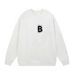 23ss High Version B Family Autumn/Winter Exclusive Couple Misty Letter Fashion Trendy Sweater