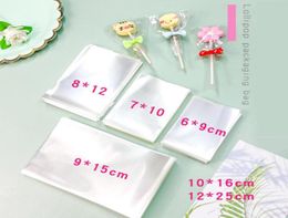 Whole 500pcs Samll Plastic bags Clear Cellophane Cake Wrap Bag Lollipop Bakery Gift Cookie Packaging 6x10 8X129X15cm Packing6256573