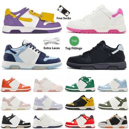 Top Fashion Out Of Office Sneaker Designer Casual Shoes Black Pink Green Arrows Motif For Jogging Walking Men Women Low Pandas Calf Leather Tennis Platform Trainers