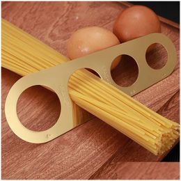 Measuring Tools Easy Clearing Pasta Rer Tool 4 Serving Portion Stainless Steel Spaghetti Measurer Household Kitchen Cooking Supplies Dhosf