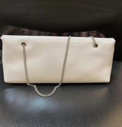 2022 style White and pink PU Coat of paint chain Bag women handbag Cosmetic Makeup Storage Case VIP gift bag3631721