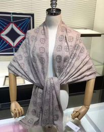 Scarves Fashion Women Camellia Flower Knit Wool Cashmere Winter Pashmina Shawl Wrap Bandana Scarf