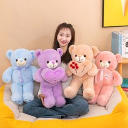 55 cm Kawaii Teddy bear doll plush toy cute soft, soft bear doll Children's pillow Valentine's Day gift free UPS/DHL