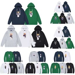 Men's Hoodies laurens bear Sweatshirts orange hoodie Polo Sweater Designer Men's Horse Fashion Polo Tracksuit Set Bear Print Lawrence Cotton Casual Waterpolo NRBZ