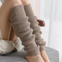 Women Socks Korean Style Autumn And Winter Wool Over-the-knee Stockings Women's Thickened Warm Leg Protecting Stamping Footwear 2023