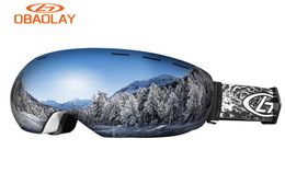 Ski Accessories Snowboard Goggles Skiing Glasses Antifog can put in Myopia glasses Ski Goggles Mask Mirror Outdoor Sport Windproo3026617