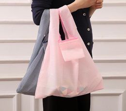 Eco Friendly Shopping Tote Bags Promotion Customizable Creative Foldable Shop Bags 6 Colours Reusable Grocery Storage Bag BH0493 TQ8844056