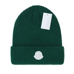 Stylish wool knitted hat for women designer cap for men knitted MoncKler cashmere hat for winter warm hat M-2