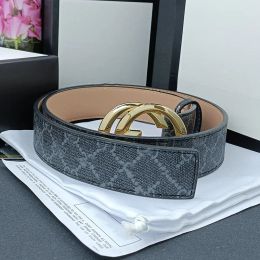 Fashion Designer Belt Men's Genuine Leather Cowhide Width G3.8cm Belt Bronze Buckle Silver Black Gold Brand Belt Gift