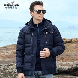 Men s Jackets 2023 Down Feather Jacket 70 Gray Duck Waterproof Thick Coat Male Hooded Thermal Big Size 3XL 231208