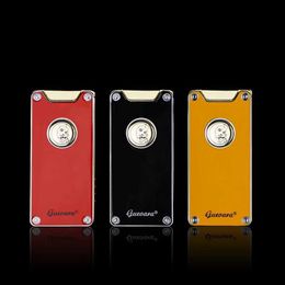 GUEVARA USB Lighter Electric Rechargeable Electronic Metal Sensor Touch Screen Cigarette Lighters Ultra-thin with