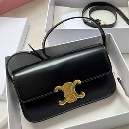 Legal Copy Deisgner Celins's Bags online shop Temperament Triumphal Arch Underarm Bag Women's Law Stick Small Square 2023 New Versatile Handheld Shoulder Tofu