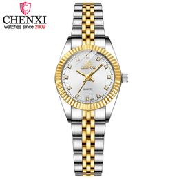 Other Watches CHENXI Women Quartz Watch Golden Silver Classic Female Elegant Clock Luxury Gift Ladies Waterproof Wristwatch 231208