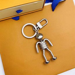 Creative Alien Alloy Keychain Charm Humanoid Pendant Keychains Wallet Bag Pendant Charms Gifts for Her With Gift Box H1212193L