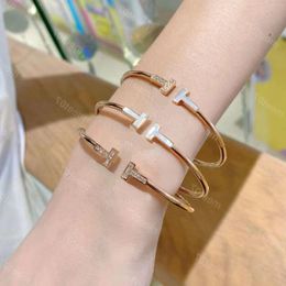 fashion cuff hot designer Bangle bracelet simple classic open bangle expanded high quality bracelets gift Jewellery Rwmxr