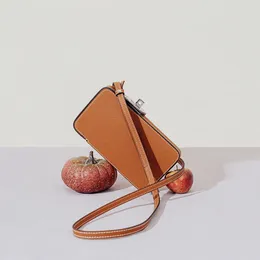 Evening Bags Real Leather Mobile Phone Shoulder Bag Simple Casual Solid Colour Small Crossbody With Buckle Fashion Purses High Quality