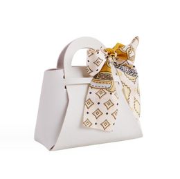 New DIY Wedding Candy Gift Bag Elegant PU Leather Love Heart Packaging Boxes Portable Party Favour Bag Mini Handbag gift packaging bags