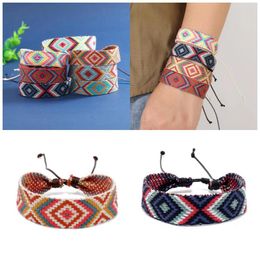 Charm Bracelets 3PCS Woven Friendship Bracelet Nepal Style Braided For Women Men And Teens Handmade