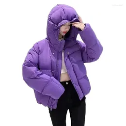 Women's Trench Coats Hooded Fashion Student Cotton-Padded 2023 Winter Keep Warm Ladies Coat Down Jacket Bread Clothes