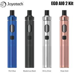 Original Joyetech eGO AIO 2 Kit Advanced Packing Edition 20W 1700mAh Battery 2ML Cartridge BFC Mesh coil E Cigarette Vaporizer