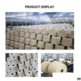 Other Home Textile Design High Density Compact Spun 100% Cotton White For Bleaching And Dyeing Weaving Yarn Drop Delivery Ga Homefavor Dhmr5